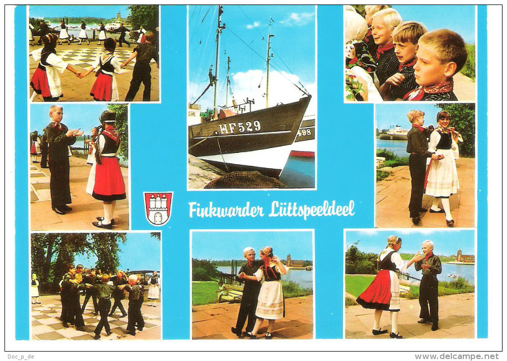 Deutschland - Hamburg Finkenwerder ( Finkwarder / Finkenwarder ) - Trachten - Tracht - Folklore - Costume - Speeldeel - Finkenwerder