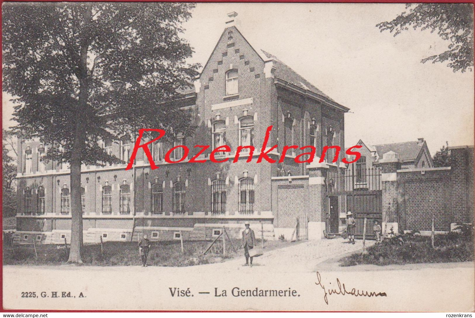 Visé Wezet Liege La Gendarmerie Animée Rijkswacht Rijkswachtkazerne 1907 CPA RARE (En Très Bon état) - Wezet