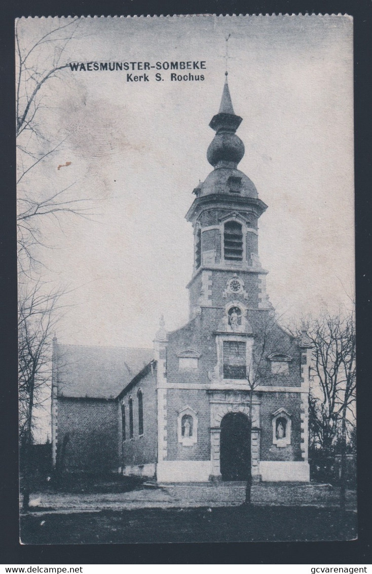 WAASMUNSTER  SOMBEKE  KERK  S.ROCHUS - Waasmunster