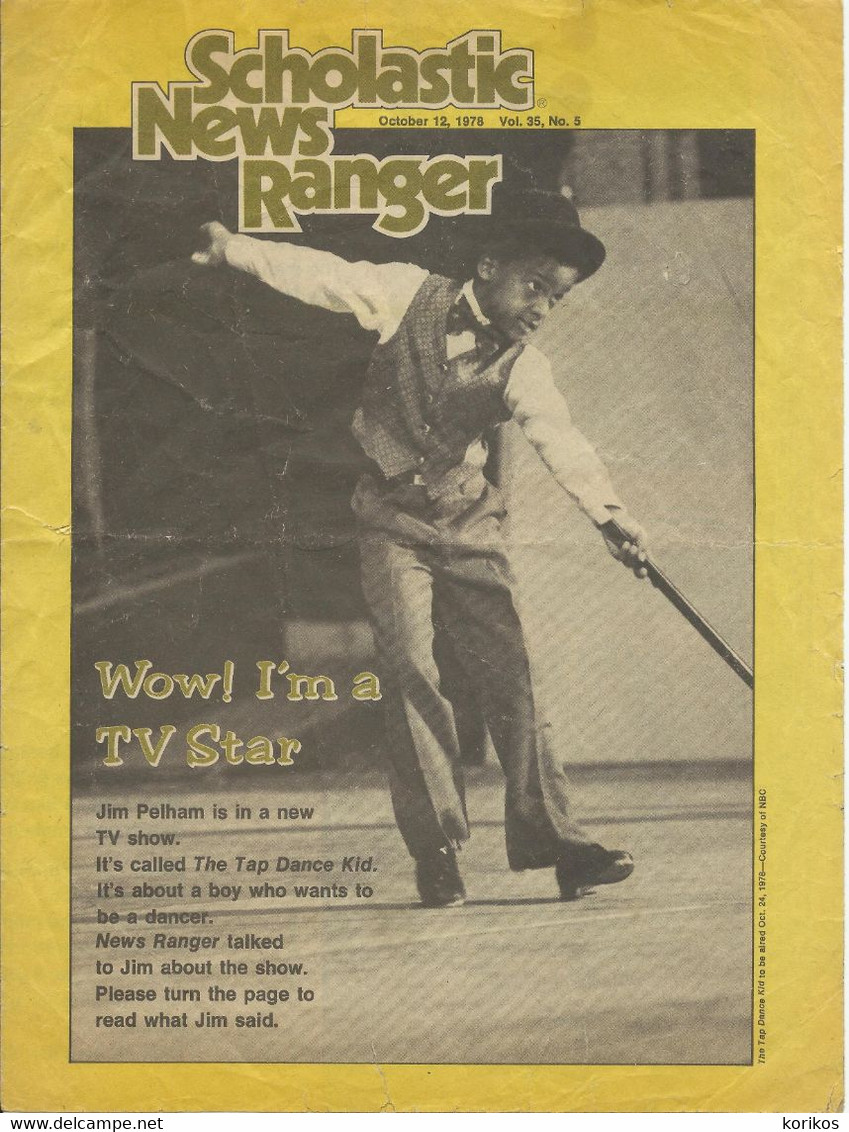 US SCHOLASTIC NEWS RANGER MAGAZINES - VOLUME 35 - 1978 – 1979 – LOT OF 15 - ELEMENTARY SCHOOL - Sports