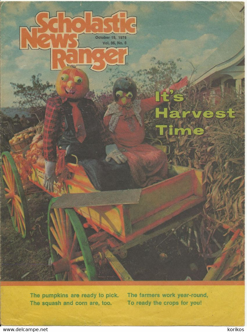 US SCHOLASTIC NEWS RANGER MAGAZINES - VOLUME 35 - 1978 – 1979 – LOT OF 15 - ELEMENTARY SCHOOL - Deportes