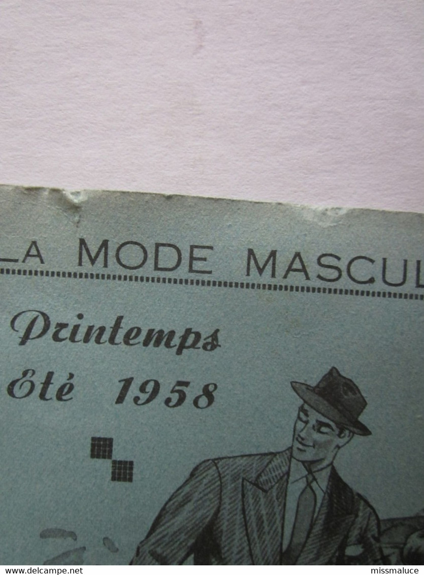 Vieux Papiers > Buvard Buvards Catalogue La Mode Masculine Vêtements Chenebault Sens - Textile & Vestimentaire