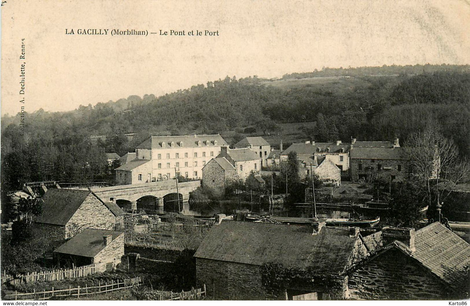 La Gacilly * Le Pont Et Le Port * Péniche Batellerie - La Gacilly