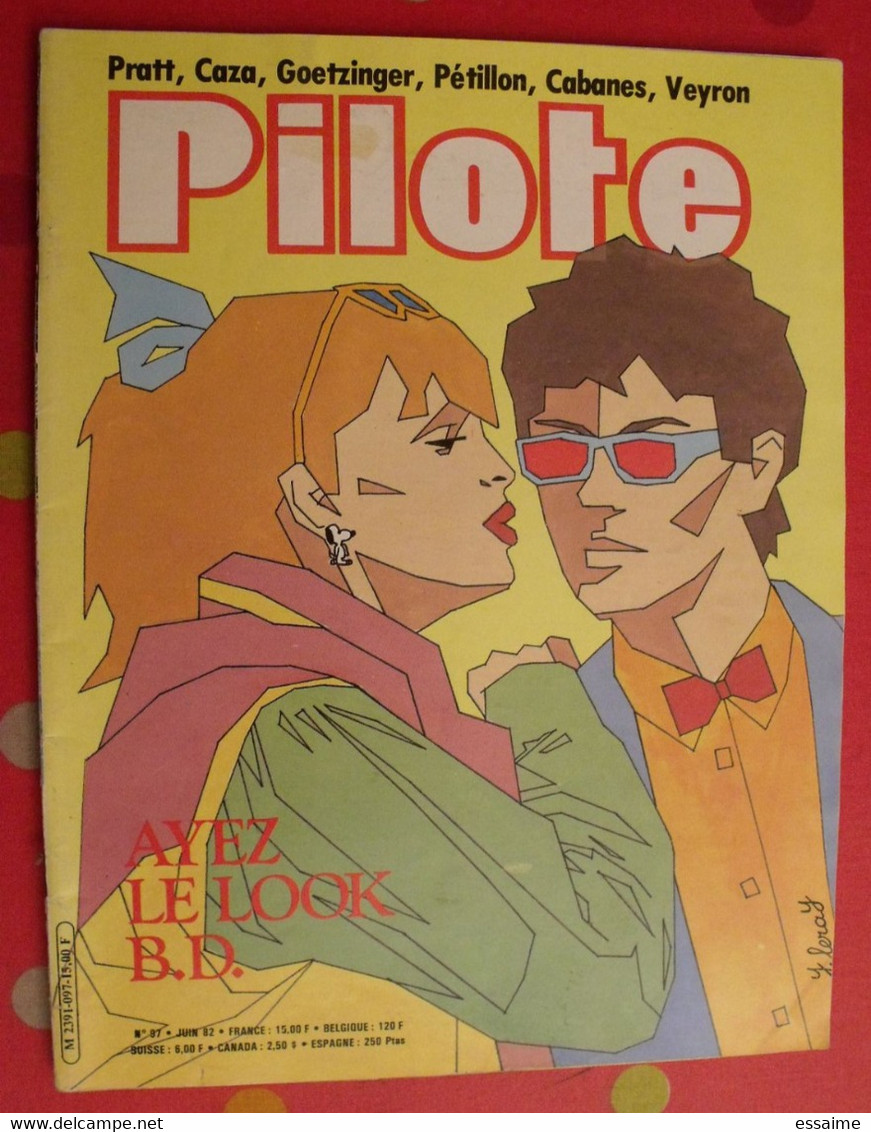 Pilote N° 97. 1982. Veyron Cabanes Bilal Manara Franc Margerin F'murr Mandryka Pétillon - Pilote