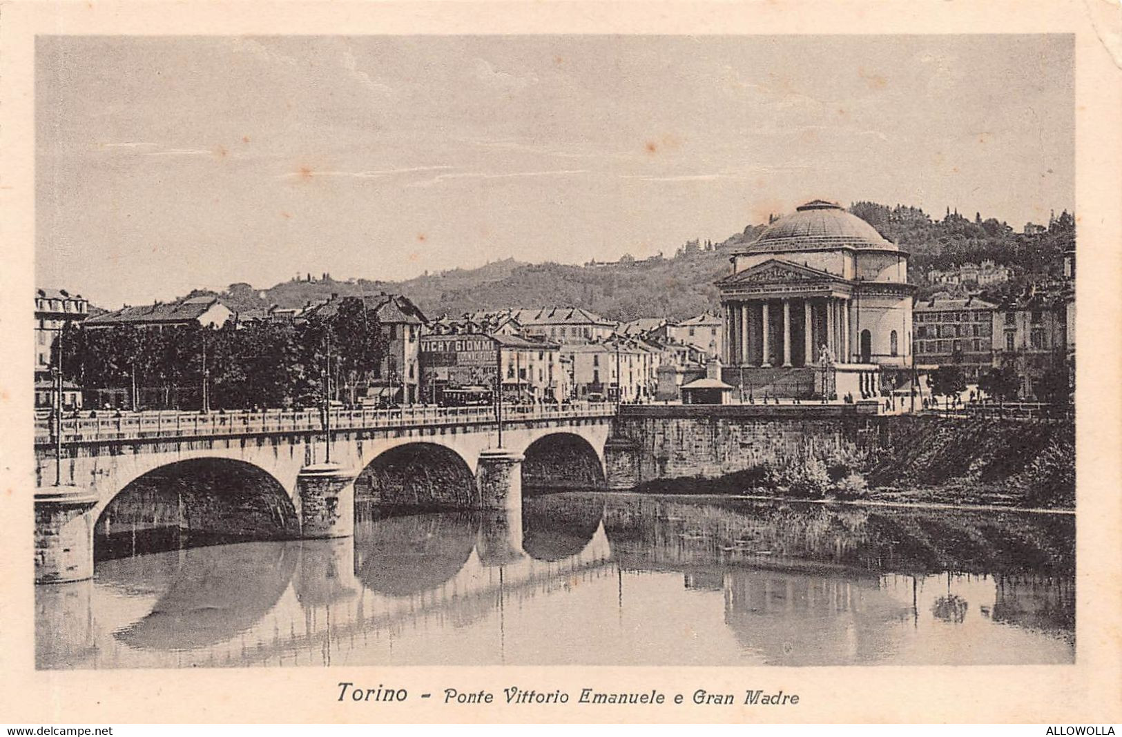 11296" TORINO-PONTE VITTORIO EMANUELE E GRAN MADRE " -VERA FOTO-CARTOLINA NON SPEDITA - Bruggen