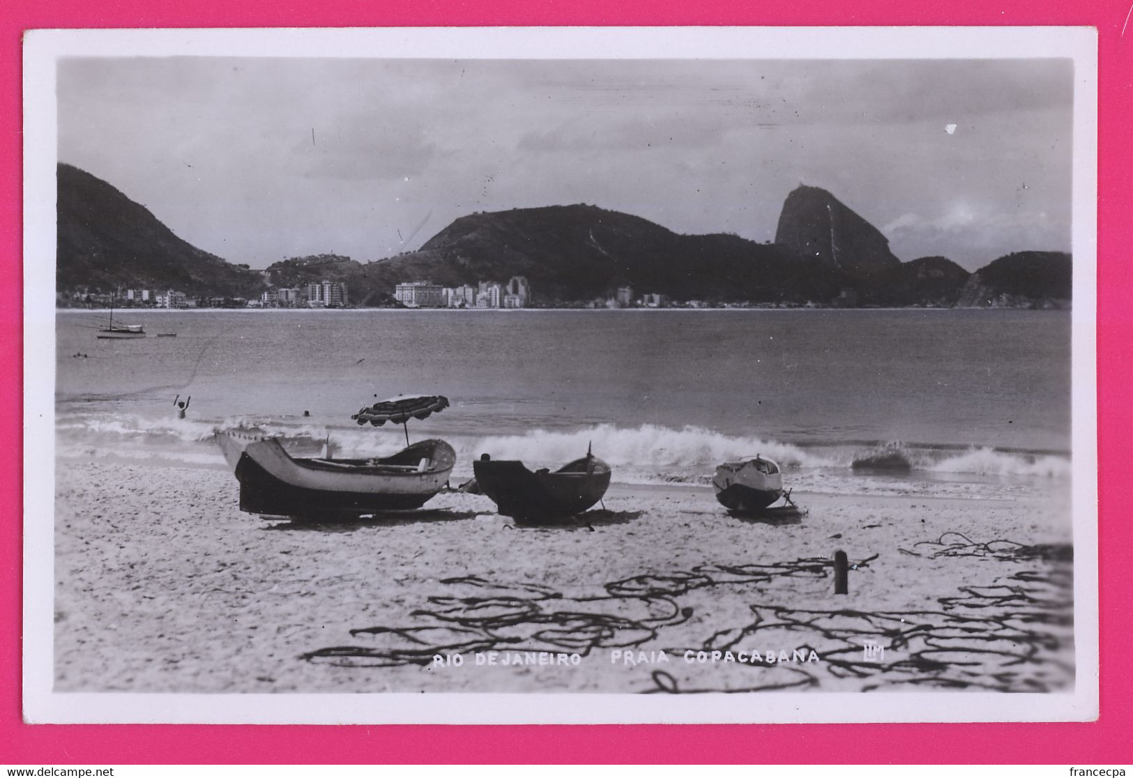 PTS - 021 - Carte Photo - BRESIL - RIO DE JANEIRO - Plage De COPACABANA - Copacabana