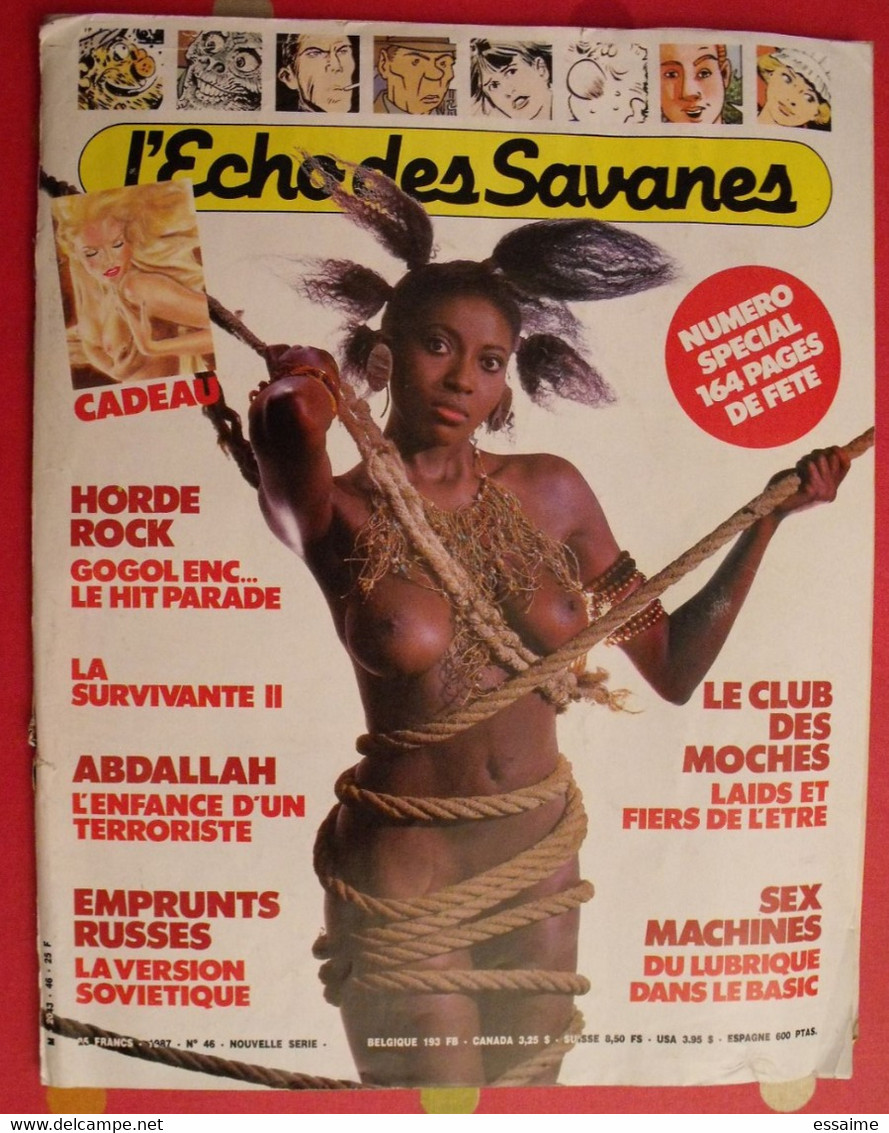L'écho Des Savanes N° 46. 1987.  Levis Leroi Gillon Frantz Varenne Vuillemin Loustal Dimitri Rossi - L'Echo Des Savanes