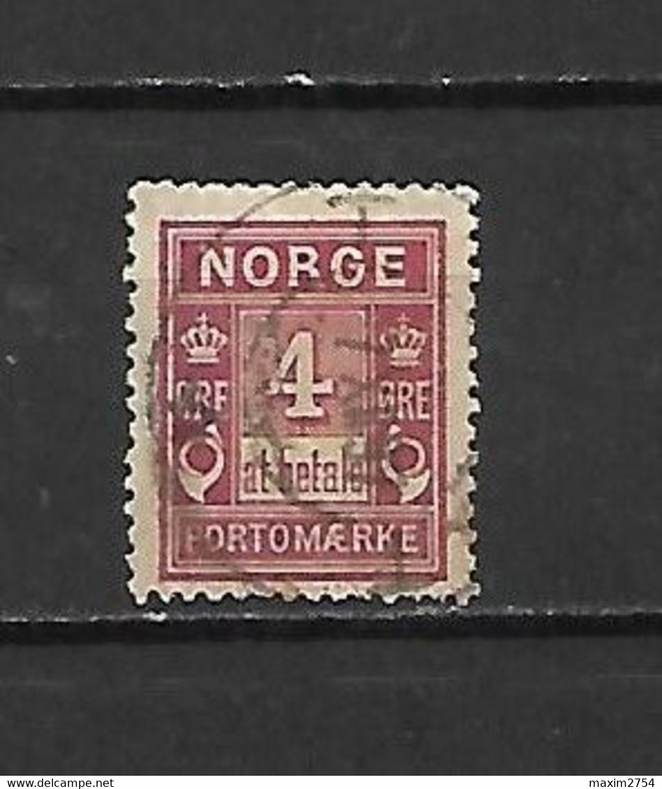 NORVEGIA - 1889 - N. 2 USATO (CATALOGO UNIFICATO) - Oblitérés