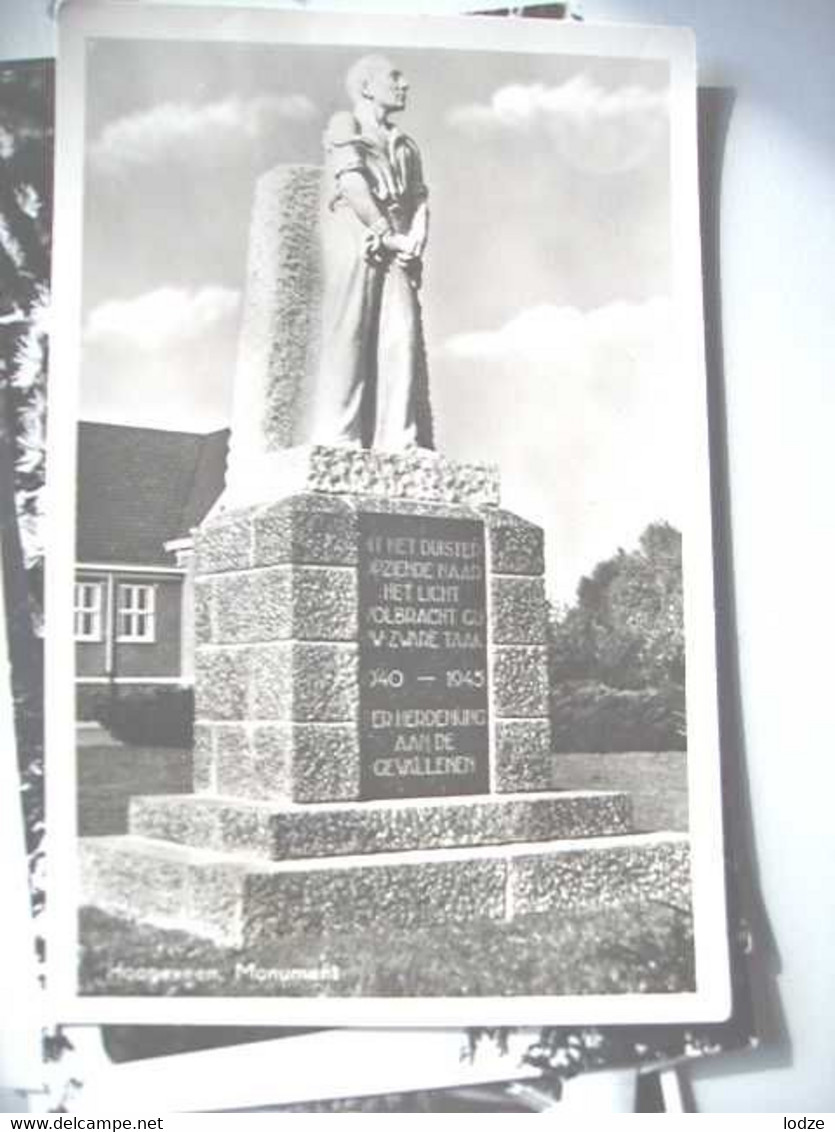 Nederland Holland Pays Bas Hoogeveen Met Monument Bij Gemeentehuis - Hoogeveen