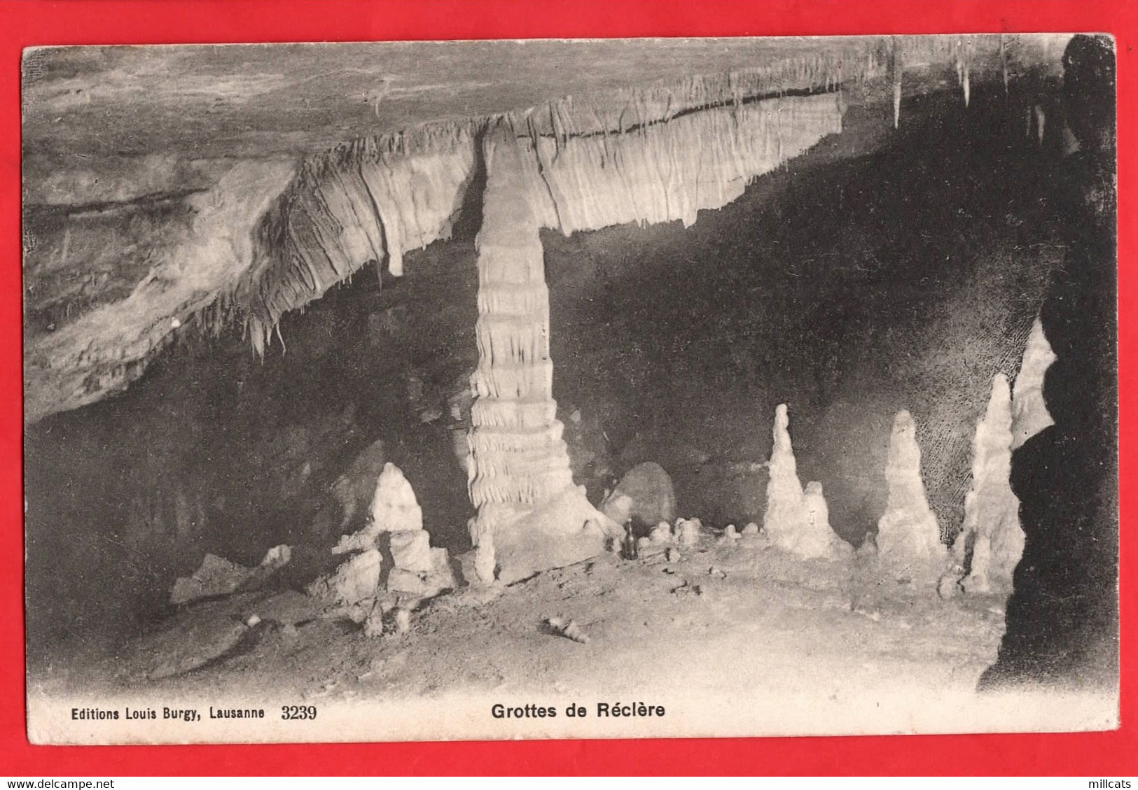 SWITZERLAND  GROTTES  CAVES  CAVERNS   DE RECLERE   CAVING  Pu 1907 - Réclère