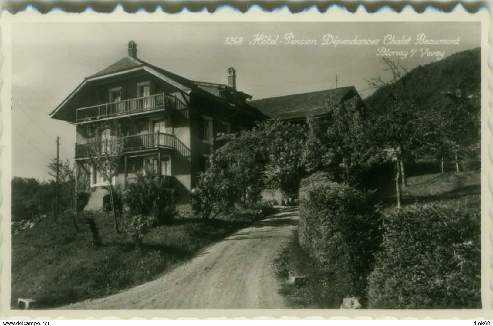 SWITZERLAND - HOTEL PENSION DEPENDANCES CHALET BEAUMONT - BLONAY S. / VEVEY - PHOTO PERROCHET 1950s  (BG10649) - Vevey