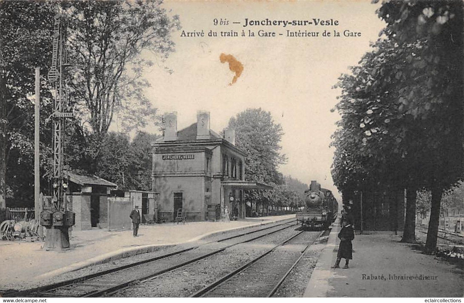 Jonchery Sur Vesle        51          Intérieur De La Gare   Arrivée Du Train  - 9 Bis -         (voir Scan) - Jonchery-sur-Vesle