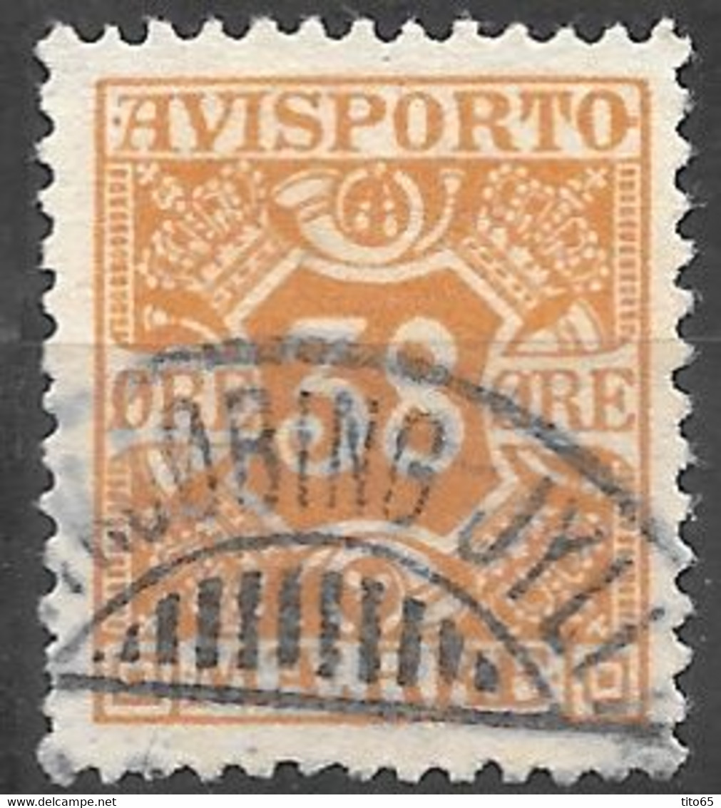 AFA # 6  Denmark  Avisporto  Used    1907 - Fiscaux