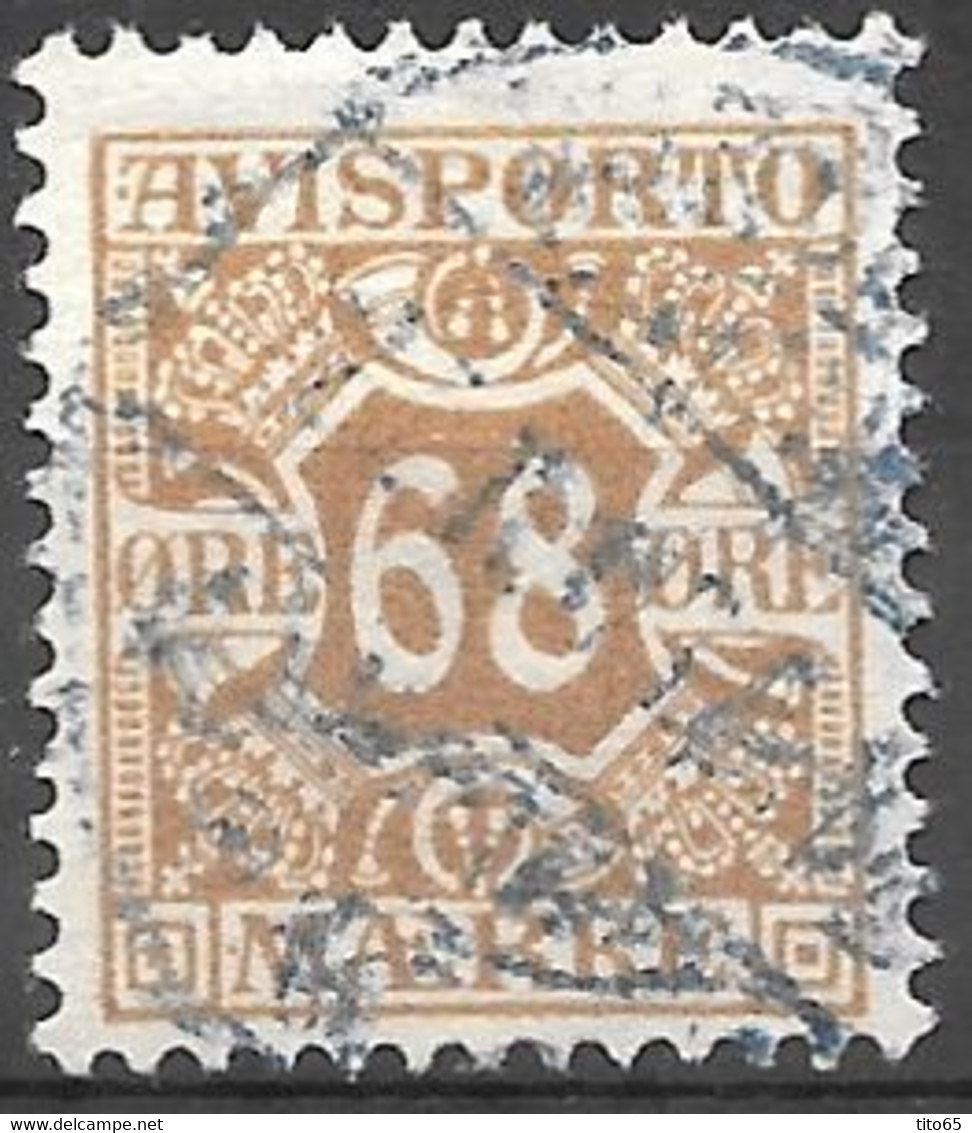 AFA # 7  Denmark  Avisporto  Used    1907 - Fiscale Zegels