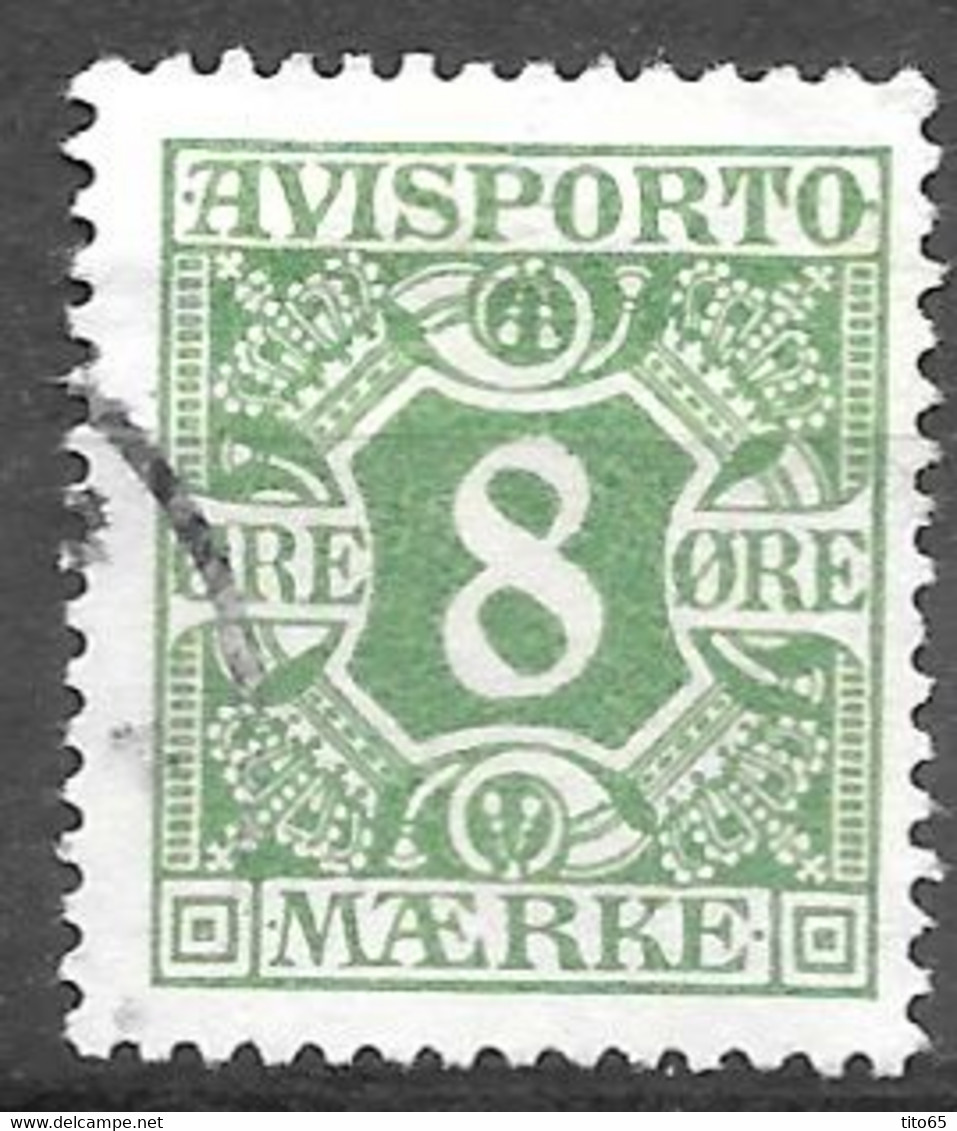 AFA # 14  Denmark  Avisporto  Used    1915 - Revenue Stamps