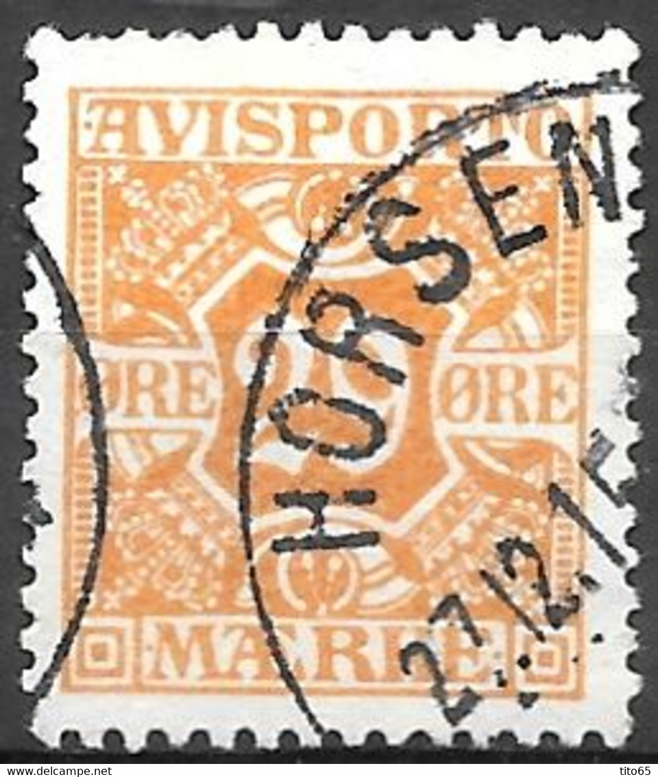 AFA # 17  Denmark  Avisporto  Used    1915 - Fiscali