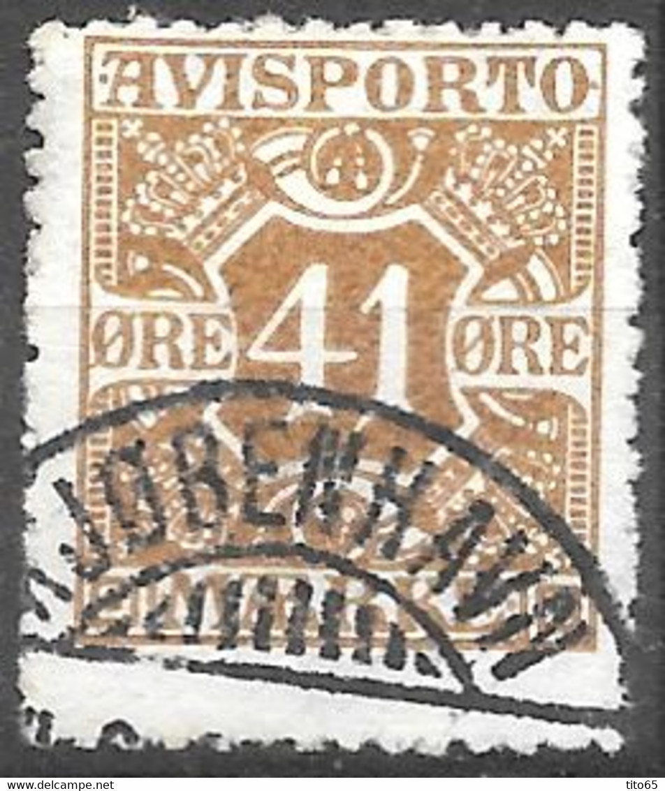 AFA # 19  Denmark   Avisporto  Used    1915 - Fiscali