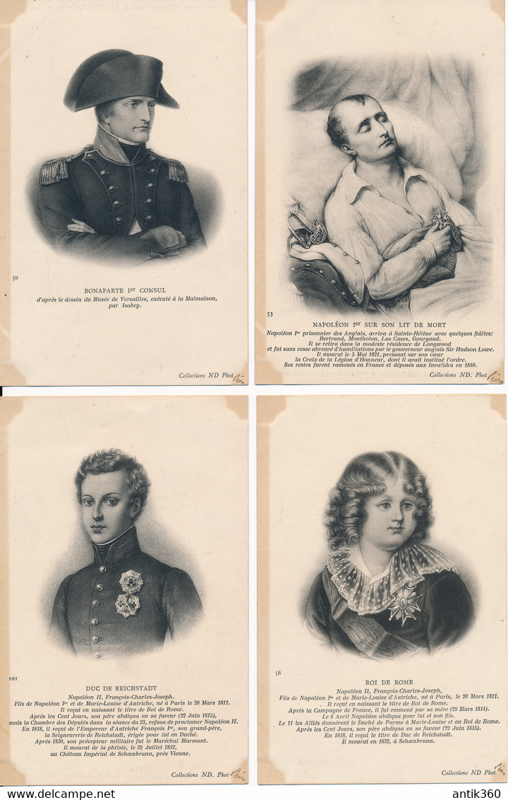 Lot De 6 CPA Thème Napoléon Bonaparte - Politicians & Soldiers
