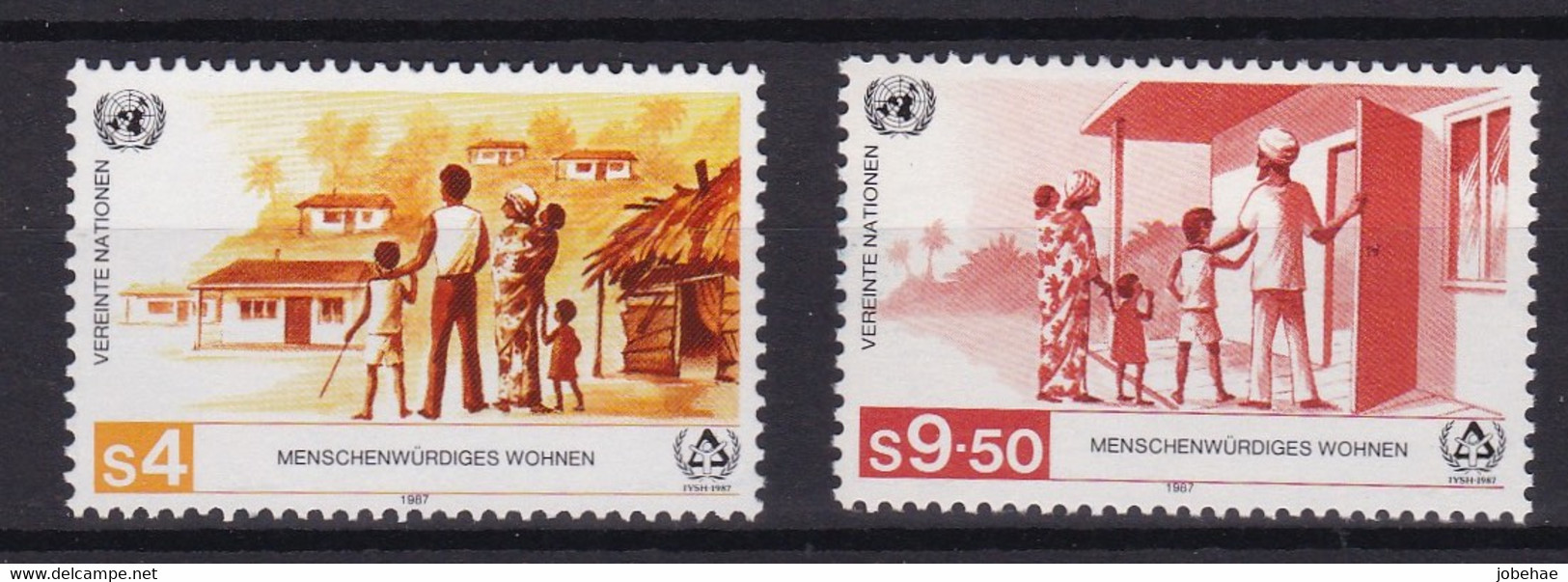 United Nations Vienne YT** 69-70 - Unused Stamps