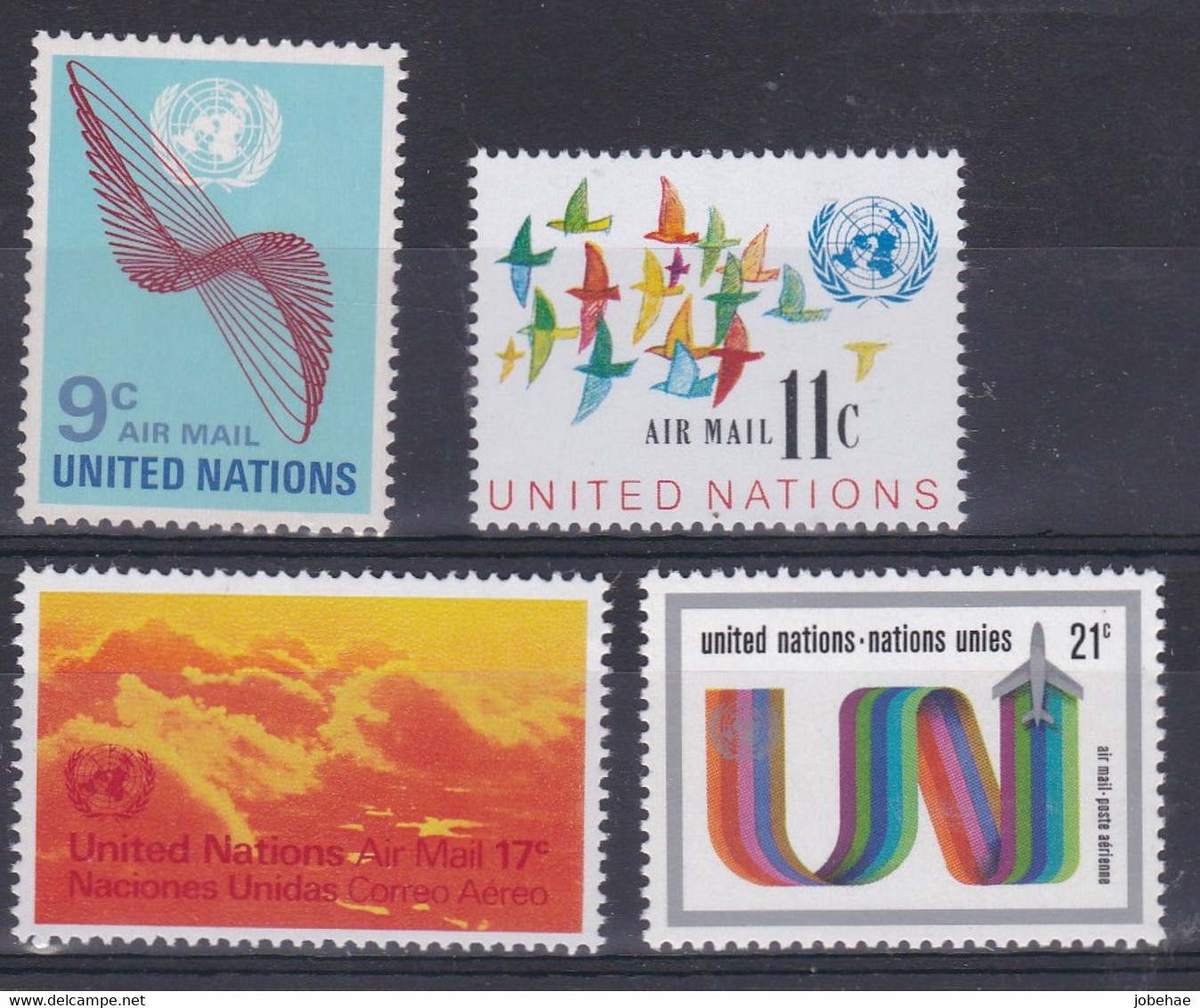 United Nations New York Aero YT** 15-18 - Poste Aérienne
