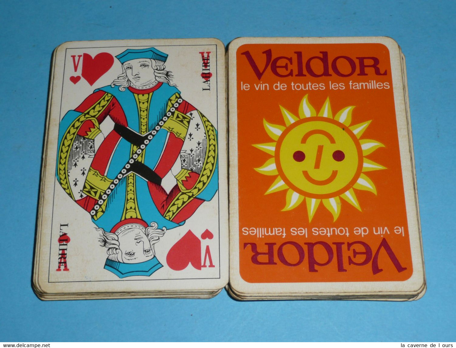 Rare Ancien Jeu 32 Cartes Publicitaire, Pub VELDOR, Vin - 32 Cards