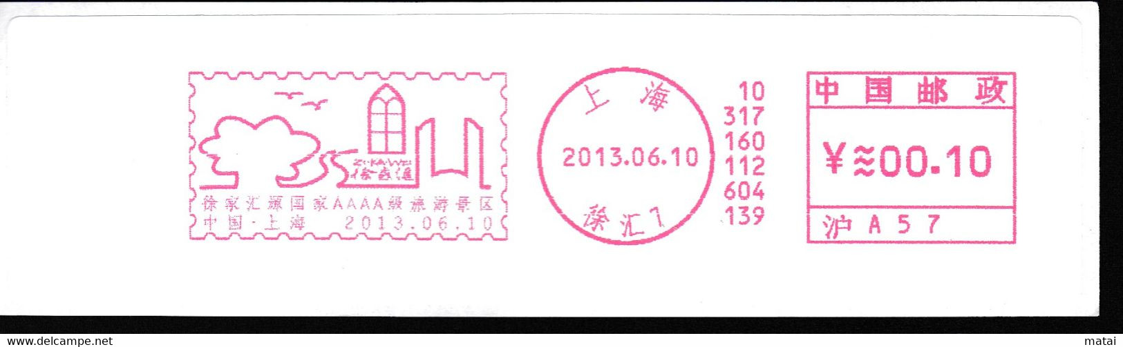 CHINA CHINE CINA 2013  SHANGHAI  METER STAMP - 19 - Other & Unclassified