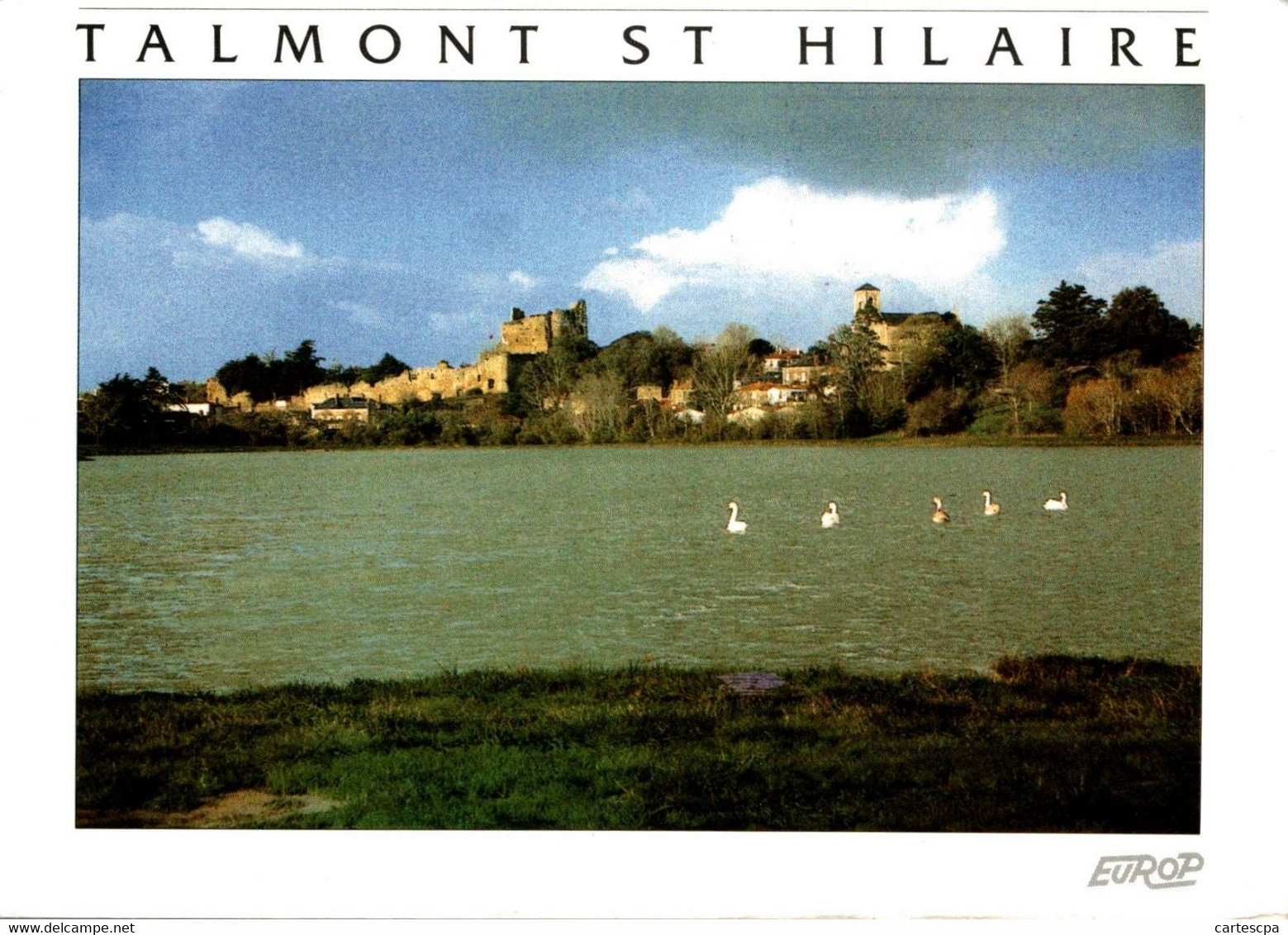 Talmont St Hilaire Le Plan D'eau Et Le Chateau Feodal  2003   CPM Ou CPSM - Talmont Saint Hilaire