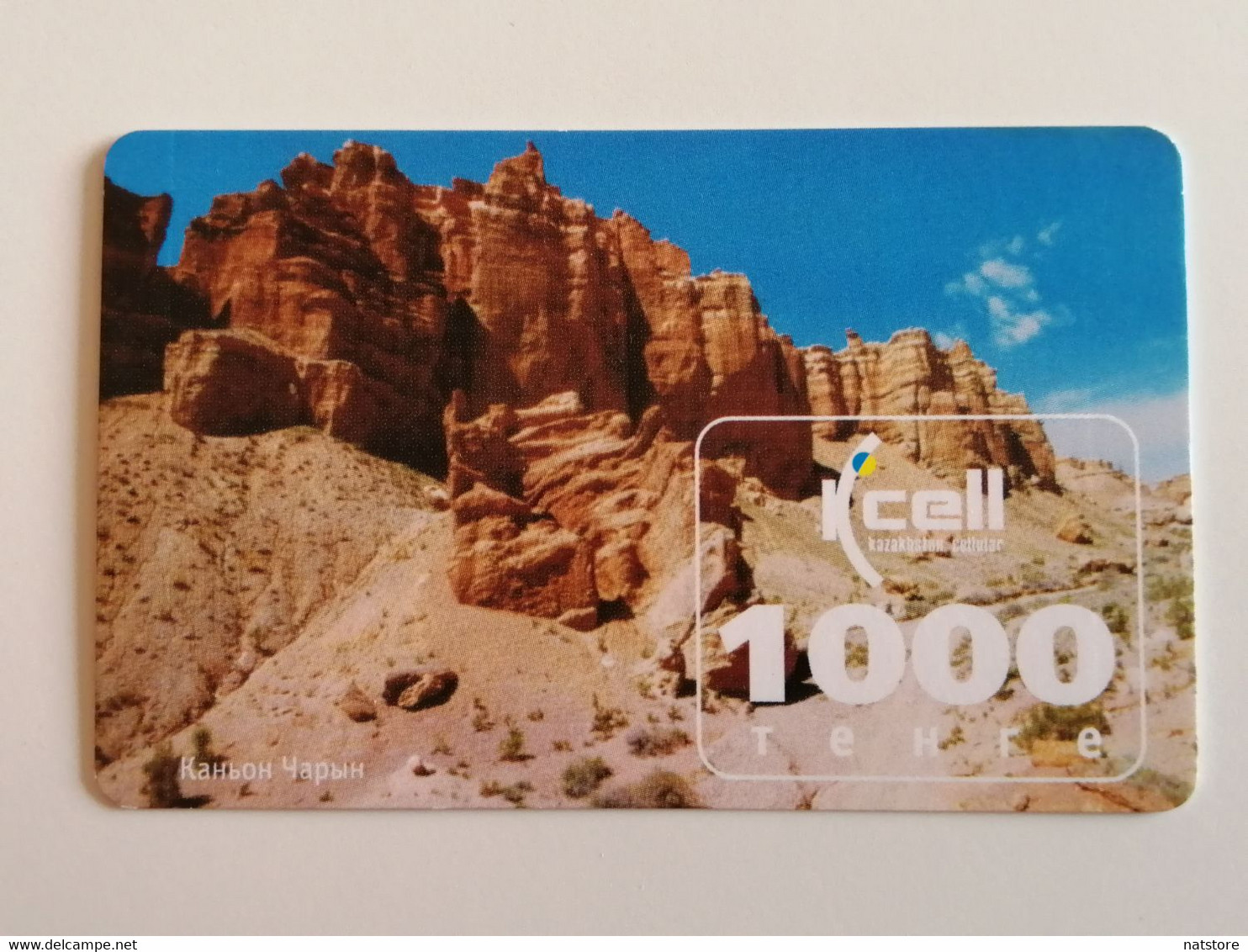 KAZAKHSTAN..PHONECARD.. KCELL..1000 TENGE..CANYON CHARYN - Montagne