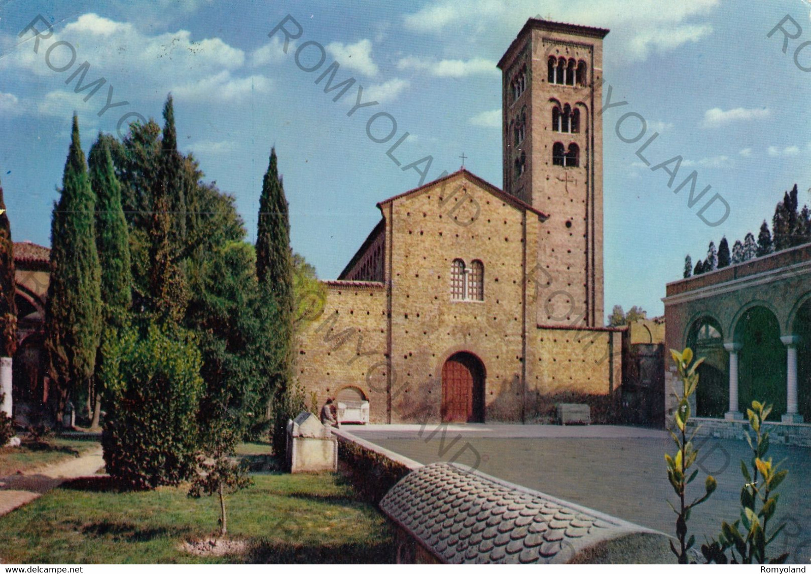 CARTOLINA  RAVENNA DANTESCA ,EMILIA ROMAGNA,CIESA DI S.FRANCESCO (ZONA DANTESCA),STORIA,CULTURA,RELIGIONE,VIAGGIATA 1963 - Ravenna