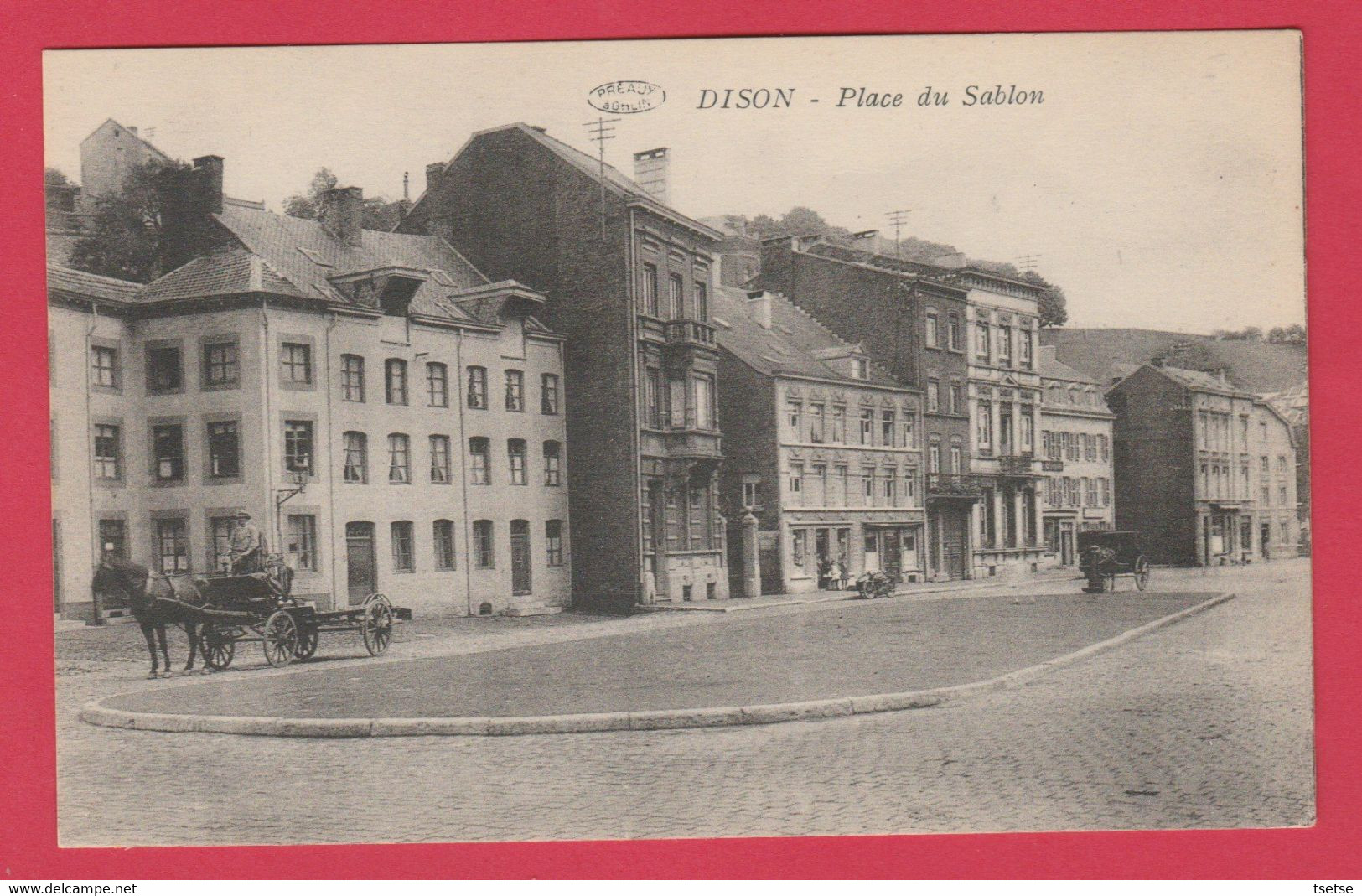 Dison - Place Du Sablon ... Attelage  ( Voir Verso ) - Dison