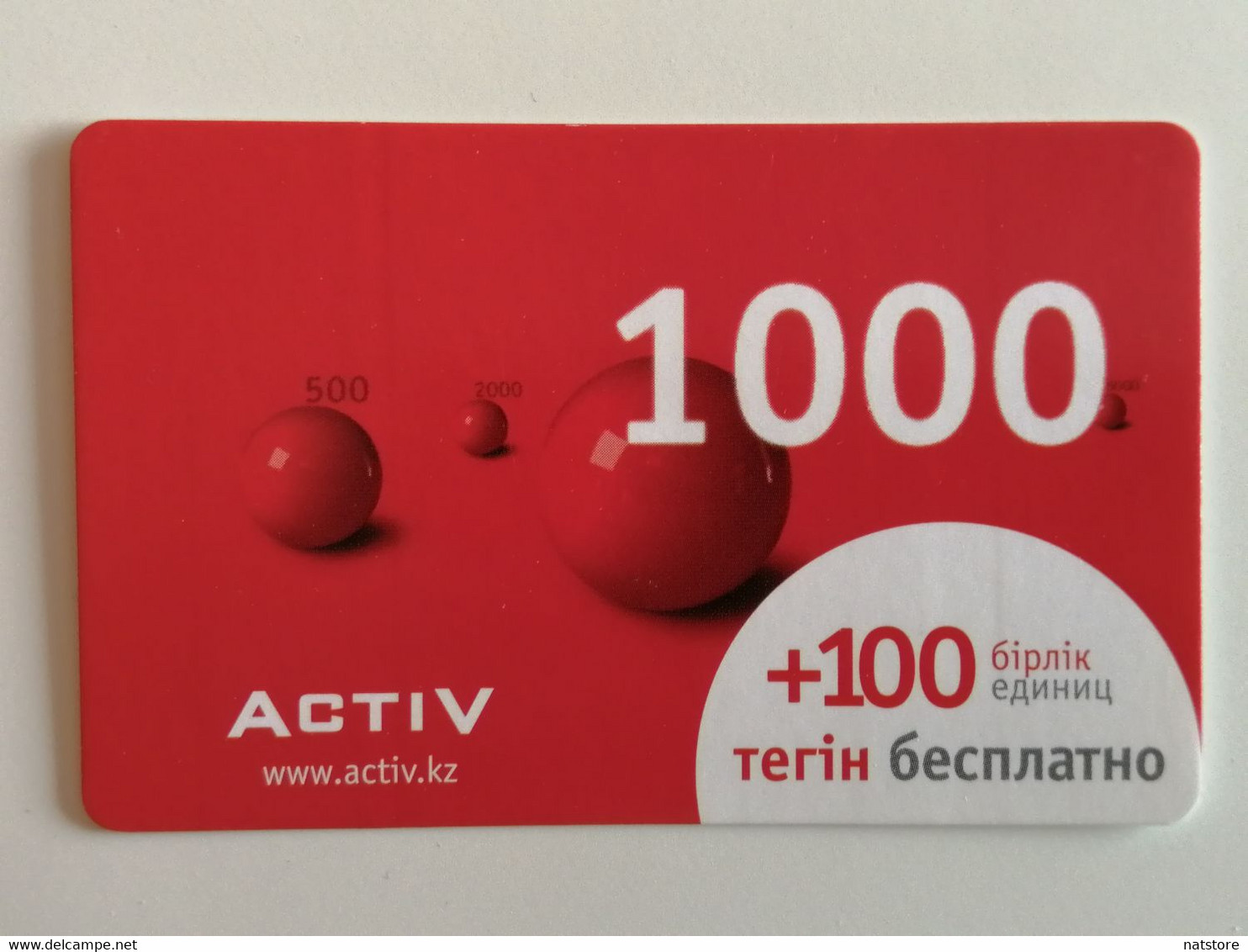 KAZAKHSTAN..  PHONECARD.. ACTIV..1000 - Telekom-Betreiber