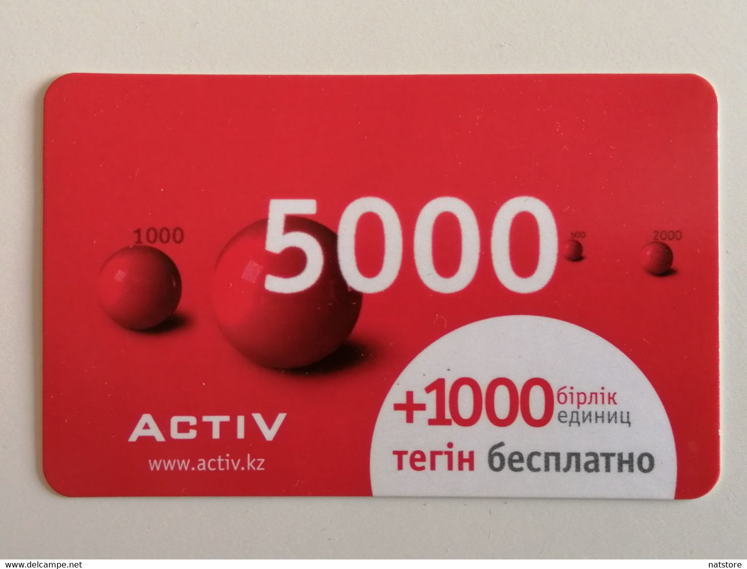 KAZAKHSTAN..  PHONECARD.. ACTIV..5000 - Telecom Operators