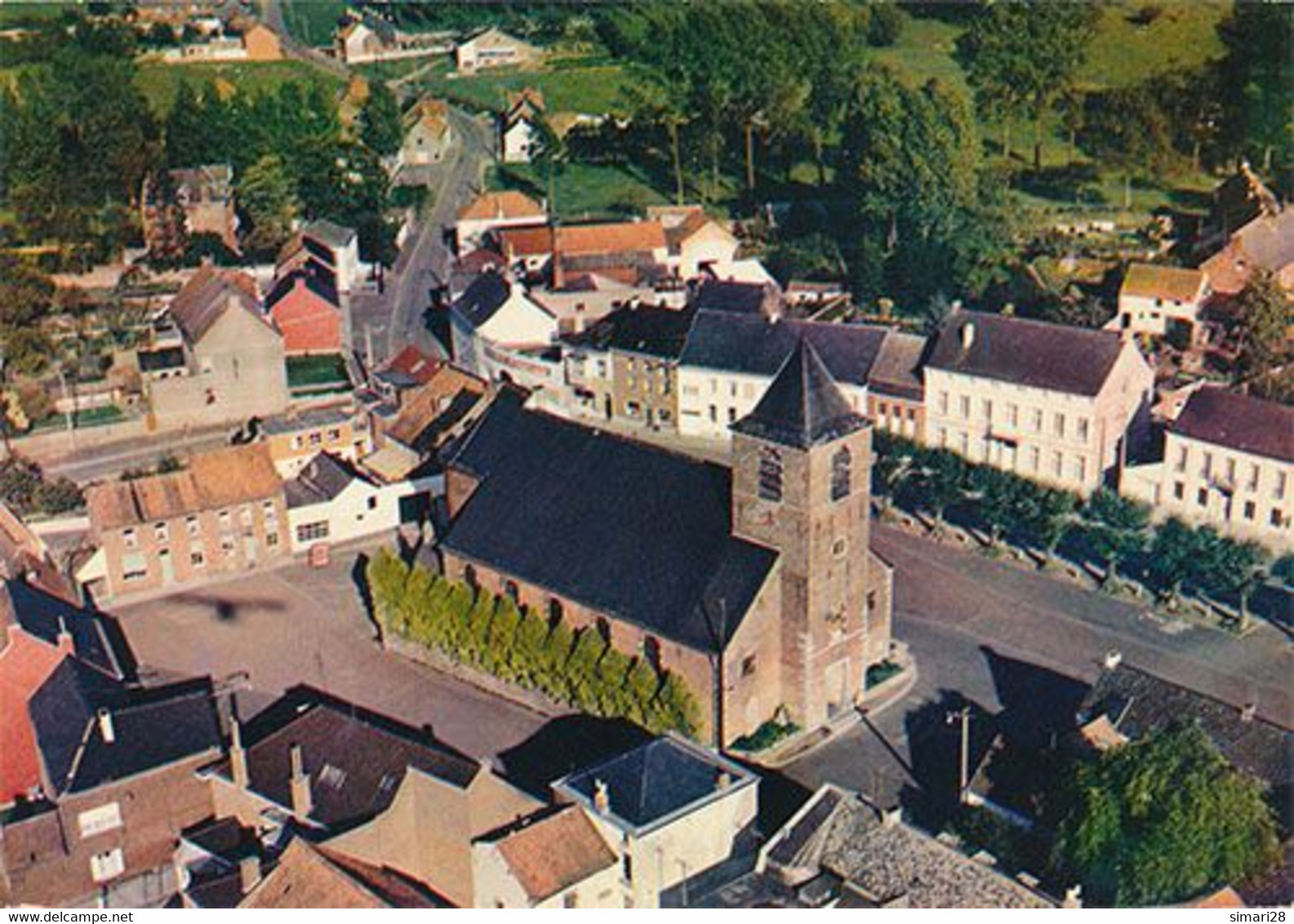 SILLY - N° 7830 - VUE AERIENNE - LE CENTRE (C P M) - Silly