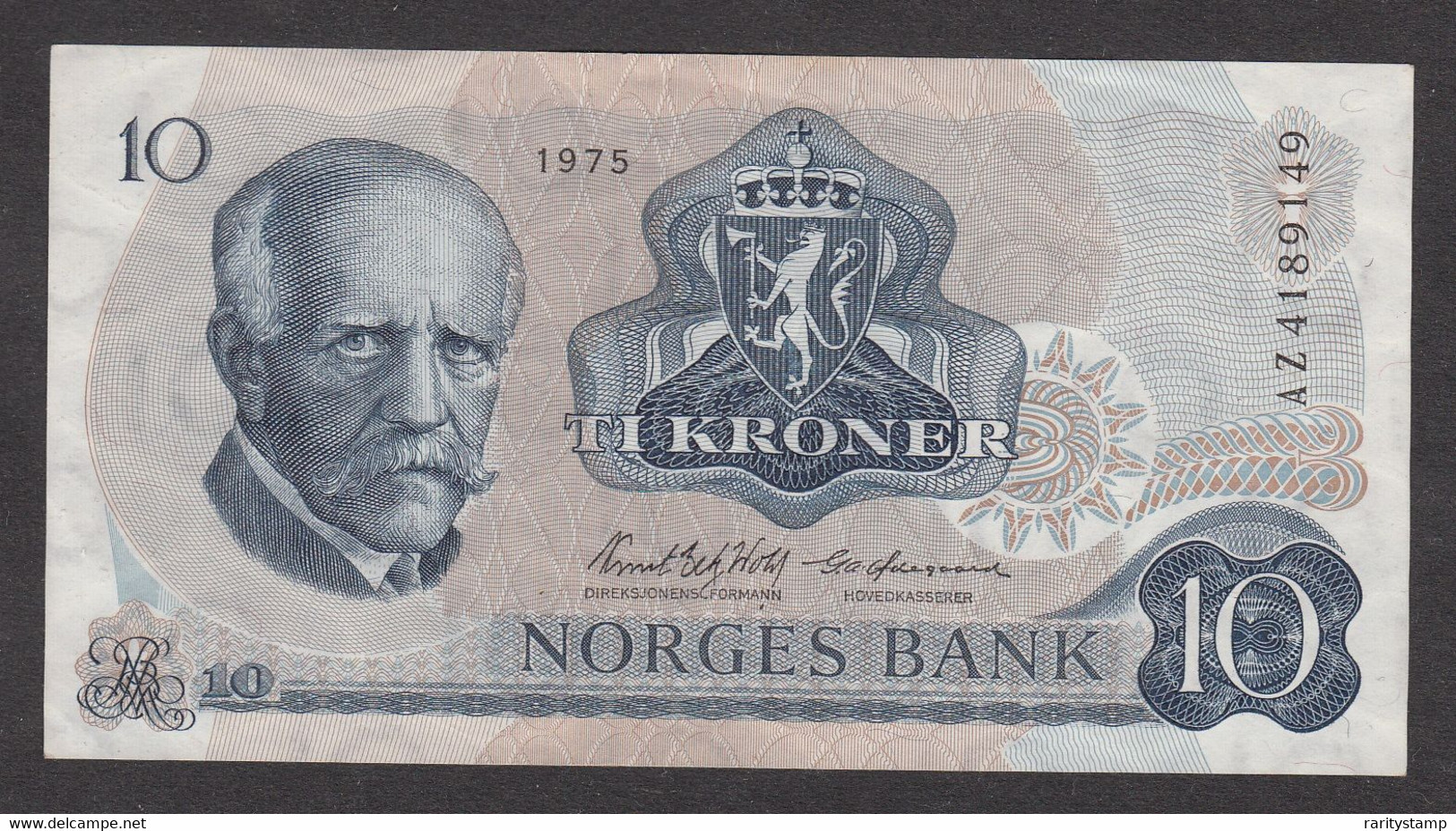 NORVEGIA 1975  10 CORONE  QFDS - Norvège