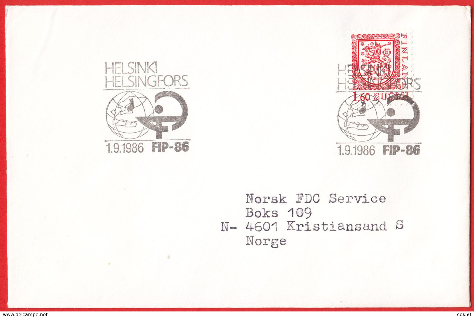 FINLAND - Helsinki 1986 «The 46th F.I.P. International Congress Of. Pharmaceutical Sciences». Letter To Norway. - Pharmacy