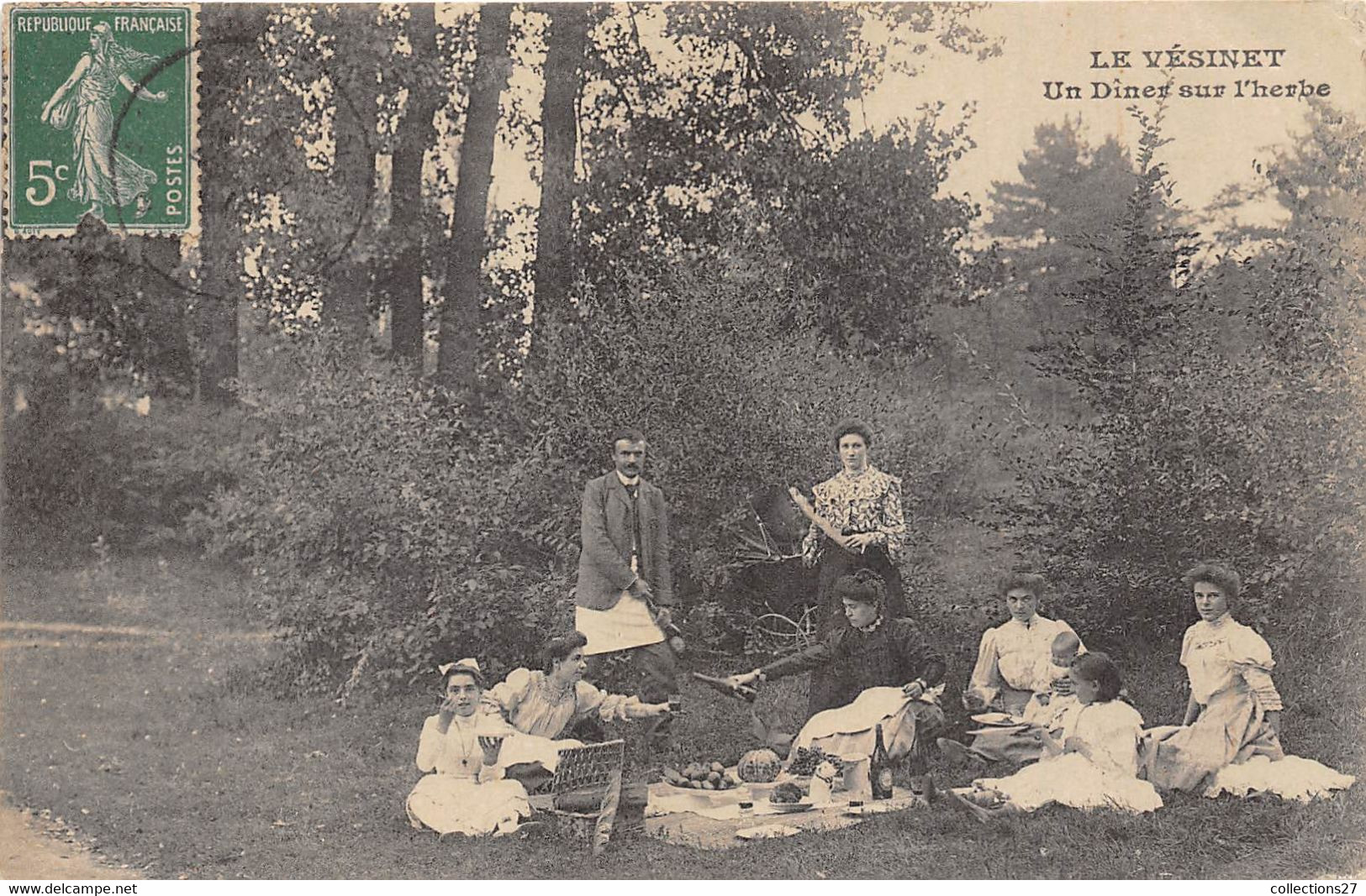 78-LE-VESINET- DINER SUR L'HERBE - Le Vésinet