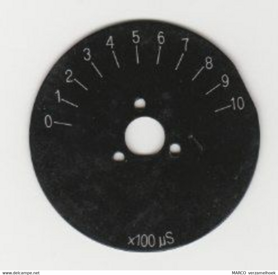 Old Potentiometer Scale-schaal X100 US - Componentes