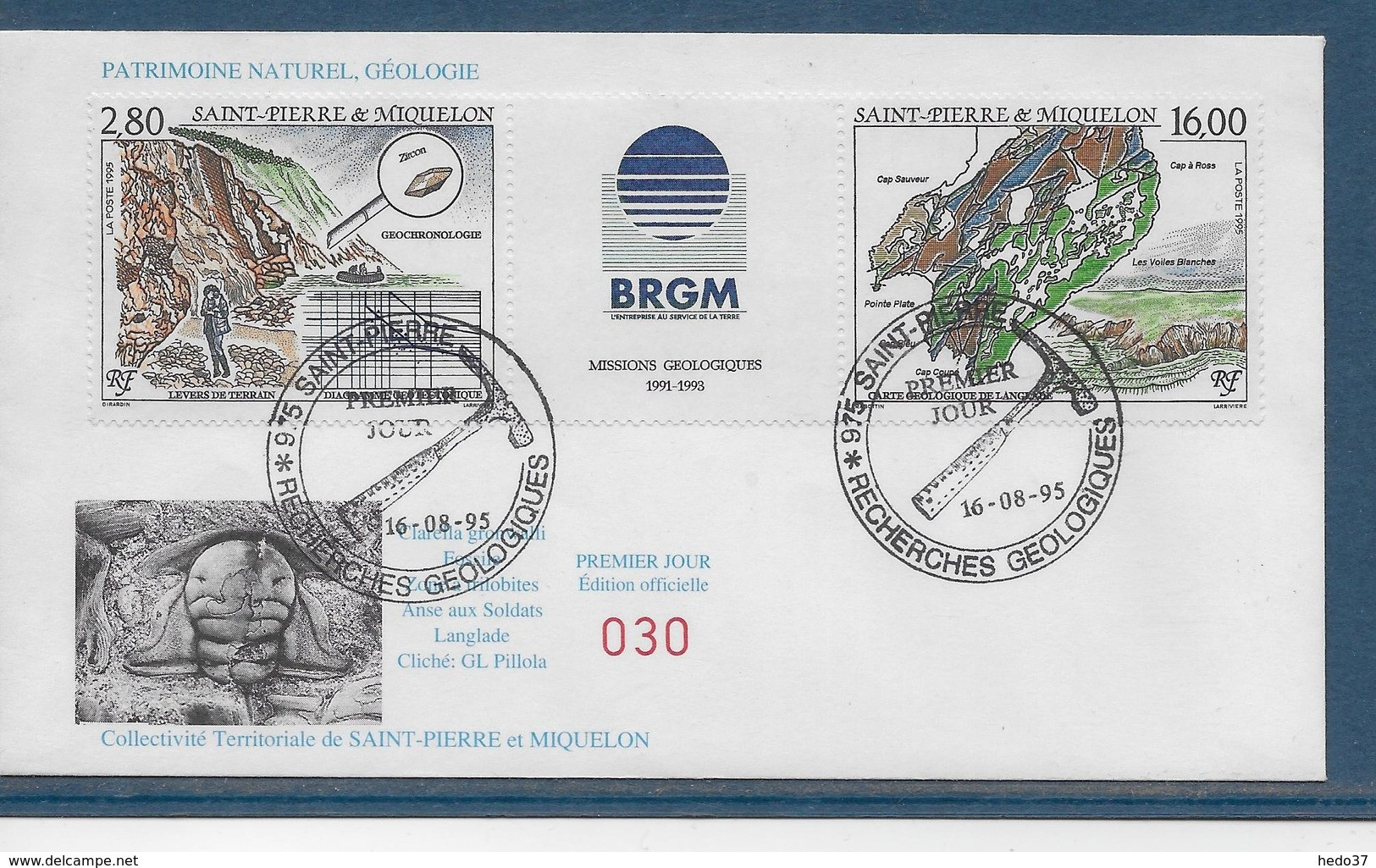 Saint Pierre Et Miquelon - Enveloppe 1er Jour - Covers & Documents