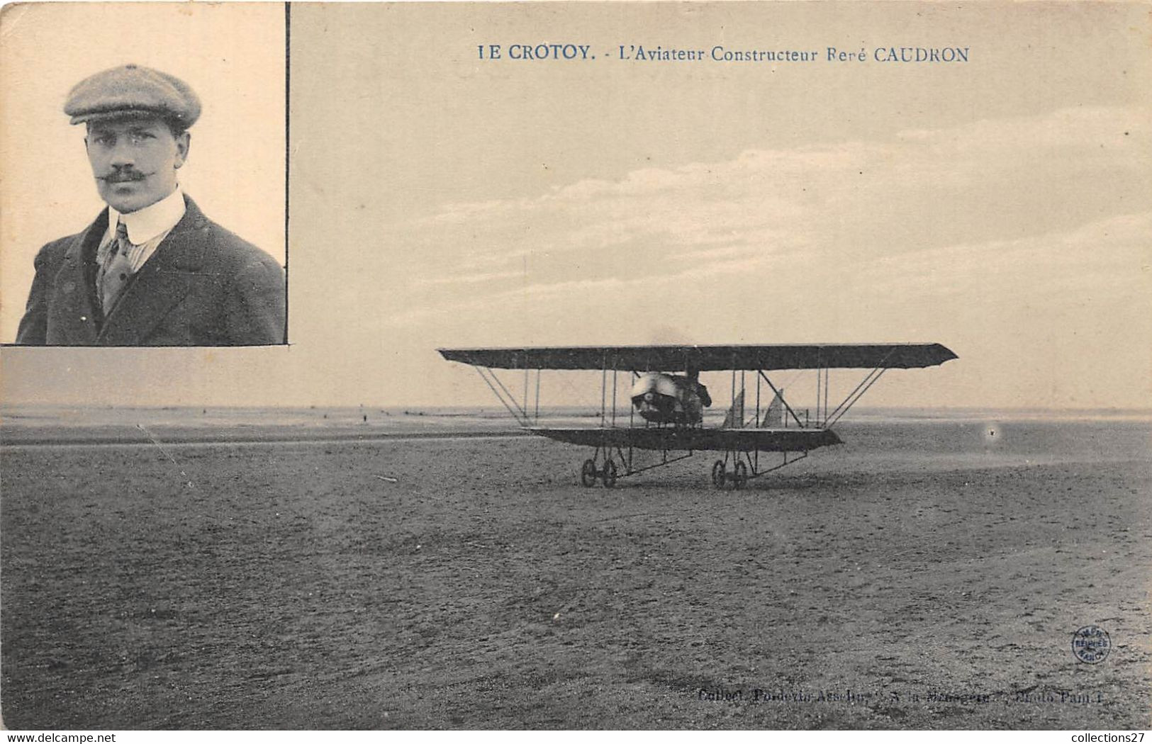 80-LE-CROTOY- L'AVIATEUR CONSTRUCTEUR RENE CAUDRON - Le Crotoy