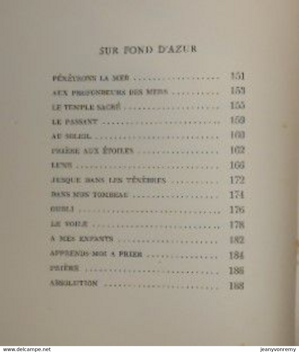 La flamme secrète. Poèmes nés dans l'amour. Nel Deschamps.1947.Edition originale.