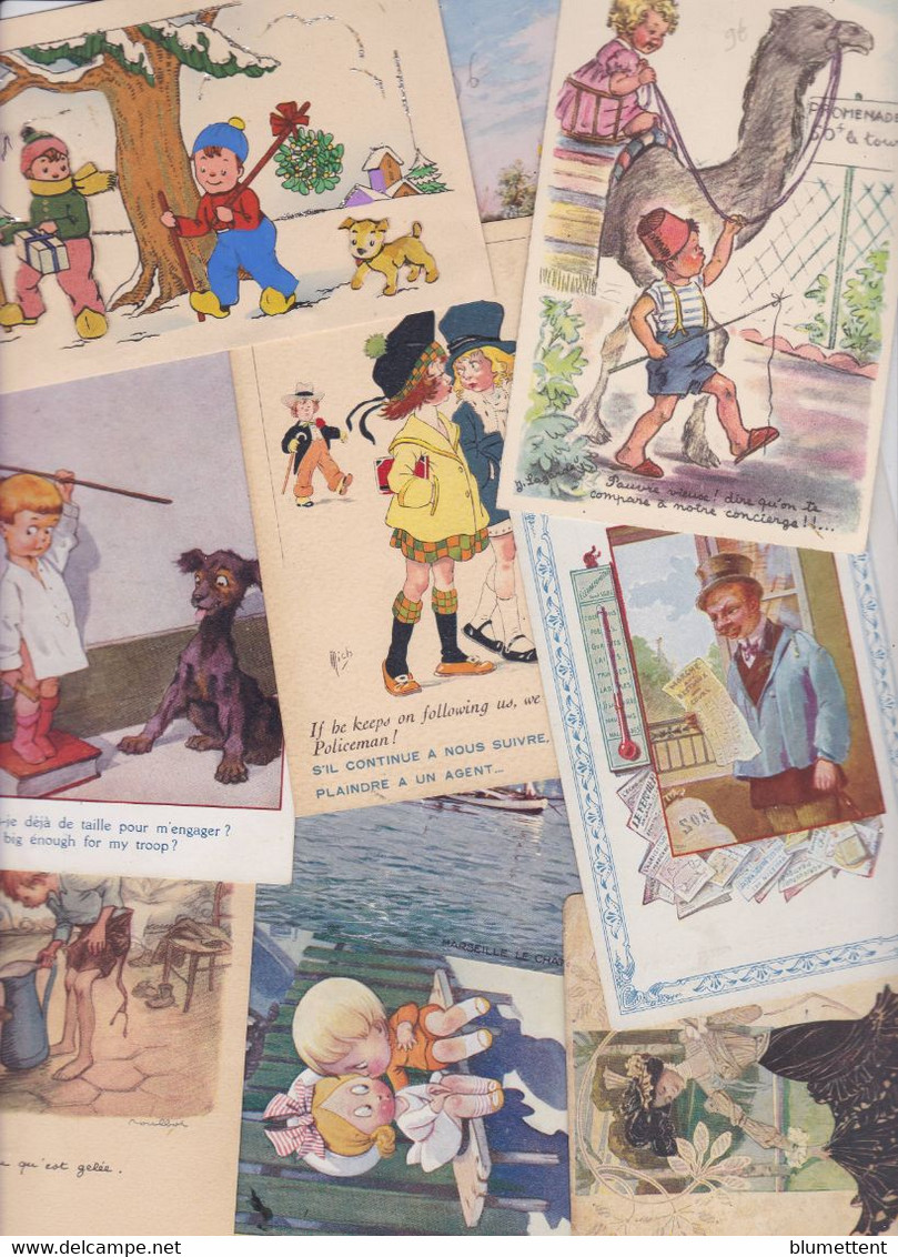 Lot 2624 De 10 CPA Illustrateurs Divers Illustrées Fantaisie Déstockage Pour Revendeurs Ou Collectionneurs - 5 - 99 Postkaarten