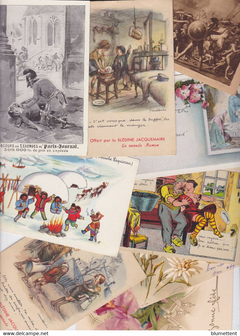 Lot 2627 De 10 CPA Illustrateurs Divers Illustrées Fantaisie Déstockage Pour Revendeurs Ou Collectionneurs - 5 - 99 Postcards