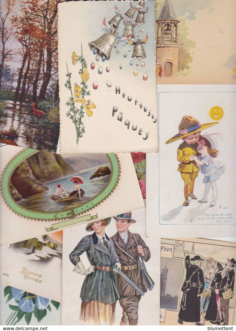 Lot 2635 De 10 CPA Illustrateurs Divers Illustrées Fantaisie Déstockage Pour Revendeurs Ou Collectionneurs - 5 - 99 Karten