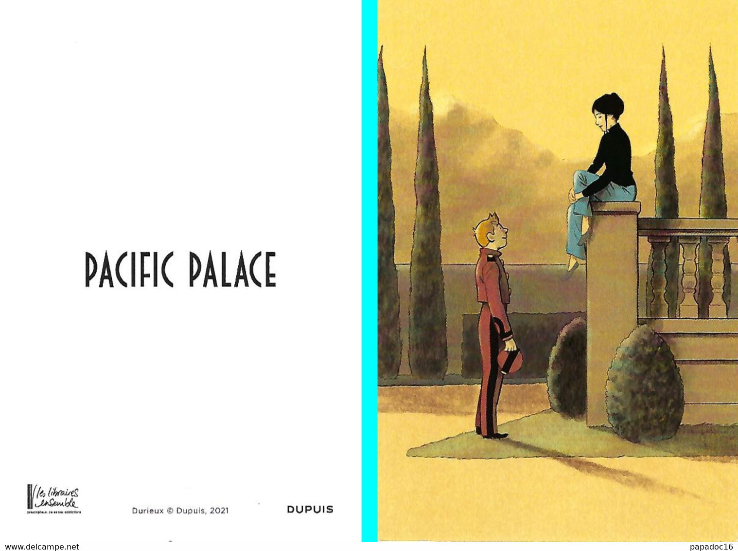 BD - Ex-libris Durieux - Pacific Palace - éd. Dupuis / Les Libraires Ensemble 2021 [Spirou - Exlibris] - Illustrators D - F