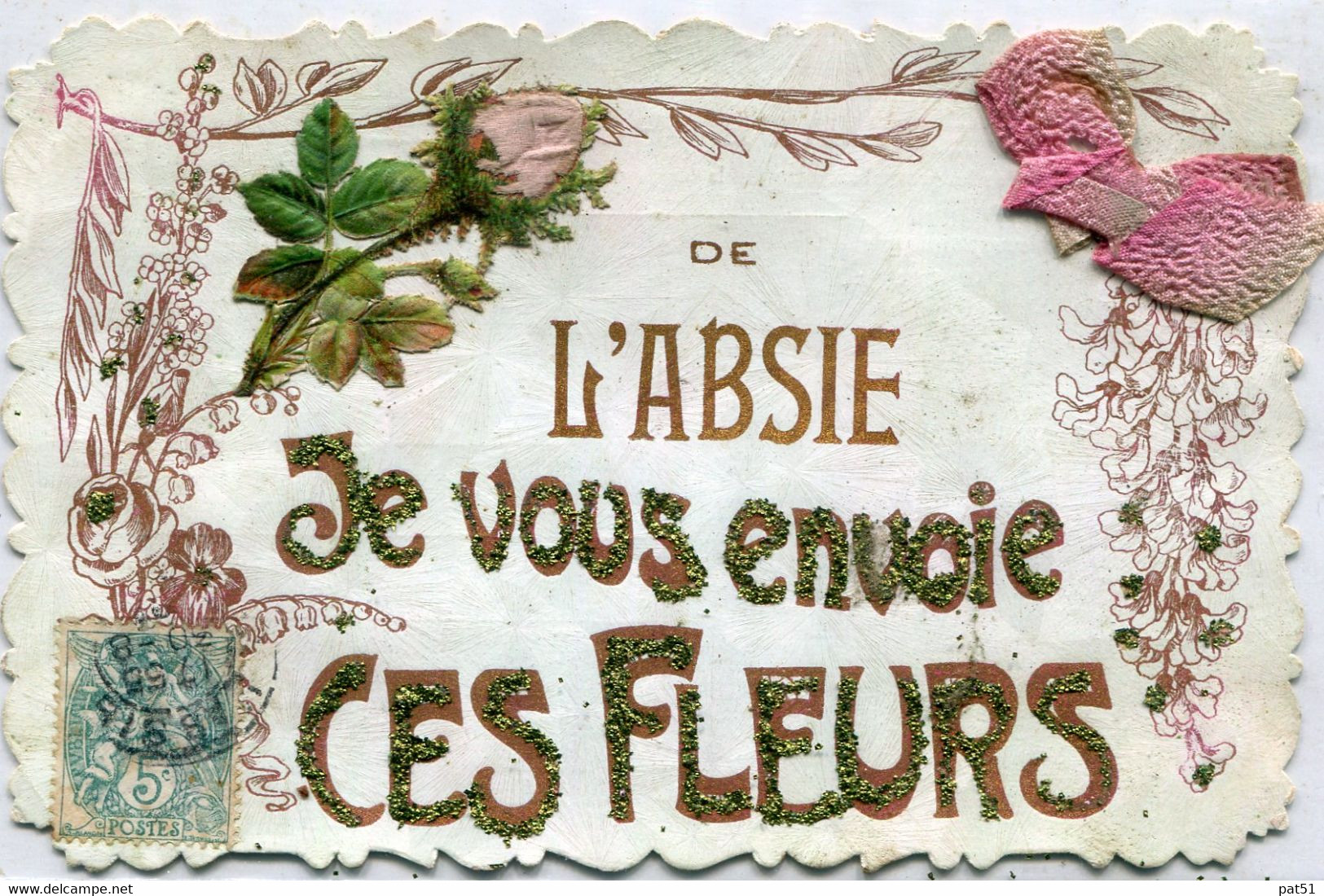 79 - L' Absie : Je Vous Envoie Ces Fleurs  De .... - L'Absie