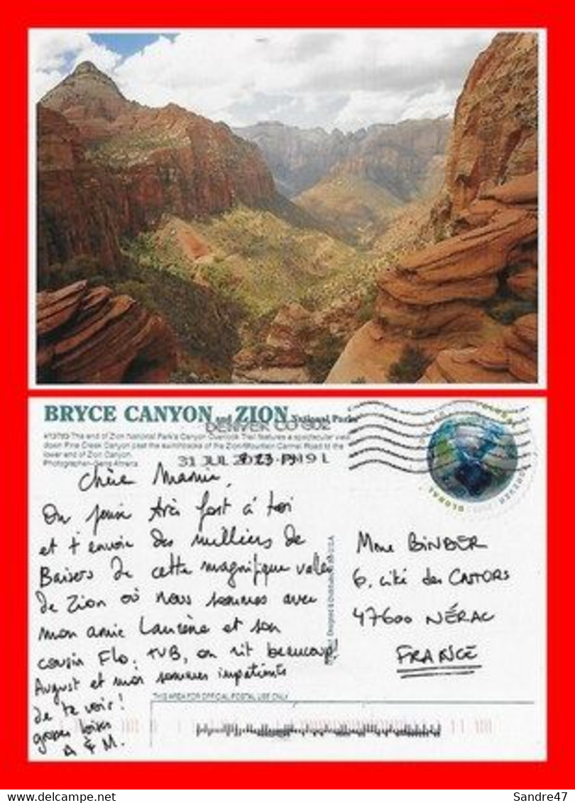 CPSM/gf BRYCE CANYON (Etats-Unis)  National Parks Bryce Canyon And Zion...M548 - Bryce Canyon