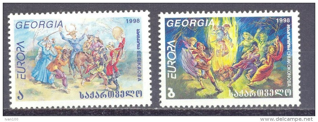 1998. Georgia, Europa 1998, Set, Mint/** - Géorgie