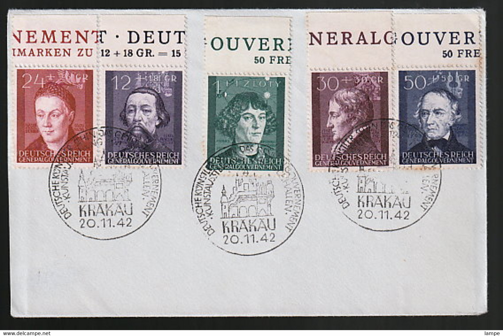 Generalgouvernement 96/100 Auf FDC - Occupation 1938-45