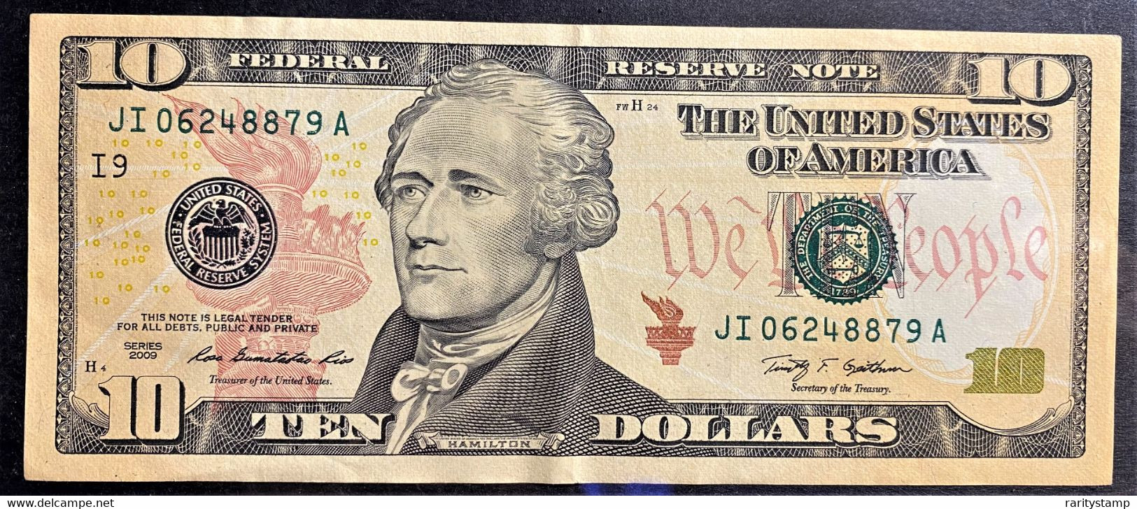 STATI UNITI 2009 10$  HAMILTON  +++SPL - Biljetten Van De  Federal Reserve (1928-...)