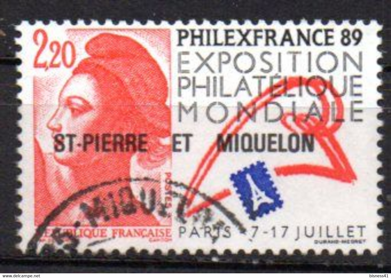 SPM Saint Pierre & Miquelon 1988 N° 489 Oblitéré Cote : 0,80€ - Usati